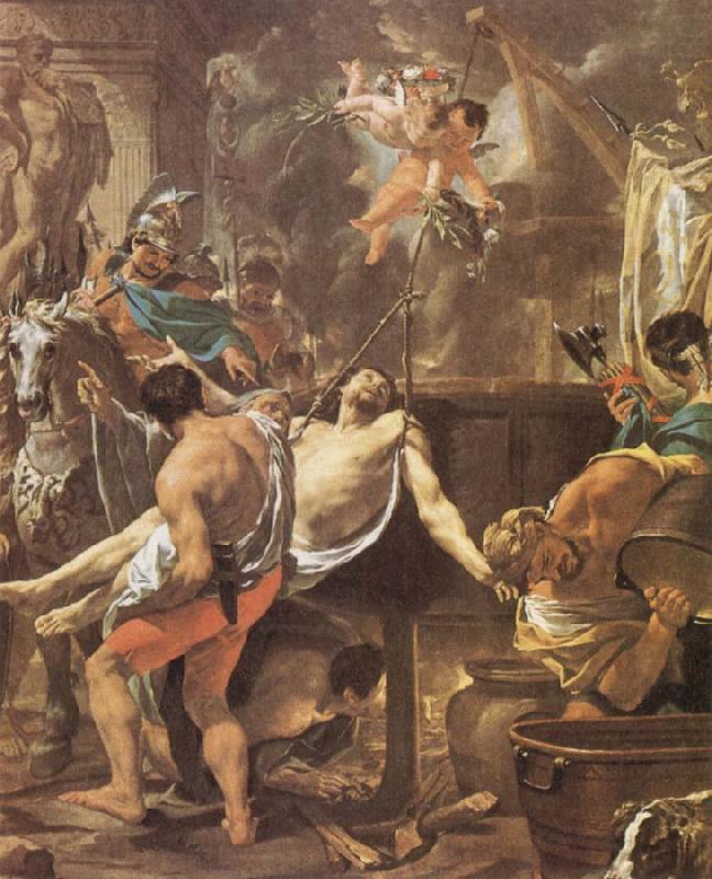 Brun, Charles Le The Martyrdom of St John the Evangelisth at the Porta Latina china oil painting image